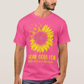 I Bära Guld för medvetenhet om cancer hos barn Sun T Shirt