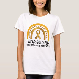 I Bära Guld för medvetenheten om cancer hos barn G T Shirt