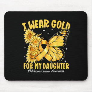 I Bära Guld för min dotter Guld Ribbon Childown Musmatta