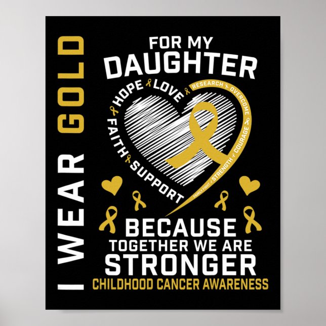 I Bära Guld för min dotter till barncancerparen Poster (Framsidan)
