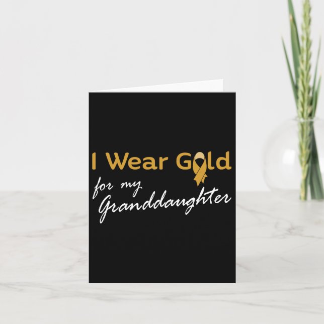 I Bära Guld för mordotter Tee - barnkanalen Kort (Framsida)