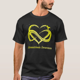 I Bära Gult for Endometriosis Awareness Warrior T Shirt