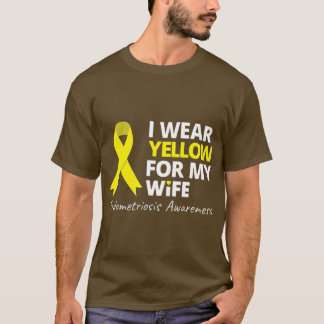 I Bära Gult för min fru Endometrios T Shirt