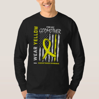 I Bära Gult för min gudmor Endometriosis Medveten T Shirt