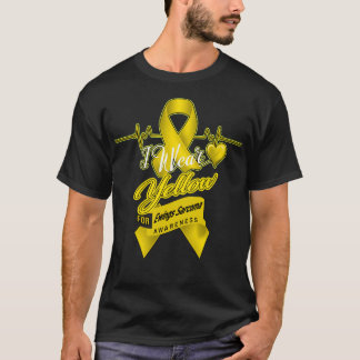 I bära Gult för uppmärksamheten hos Ewings Sarcoma T Shirt