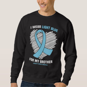 I Bära Light Blue for My Brother Addisonu2019s Dis Lång Ärmad Tröja