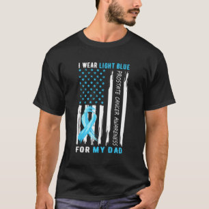 I Bära Light Blue for My Pappa Prostate Cancer Med T Shirt