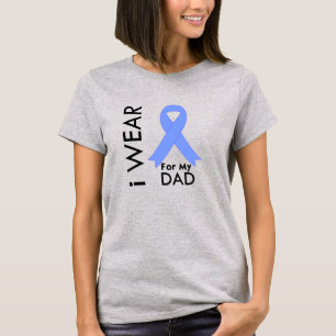 I Bära Light Blue for My Pappa - Prostate Cancer Tee Shirt