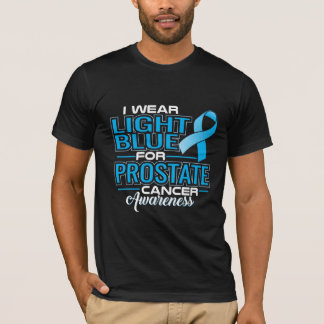 I Bära Light Blue for Prostate Cancer Awareness T Shirt