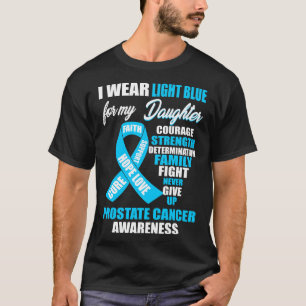 I Bära Light Blue Prostate Cancer Awareness T Shirt