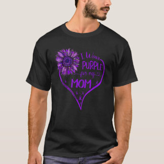 I Bära Lila för Alzheimers medvetandegrad i Mamma  T Shirt