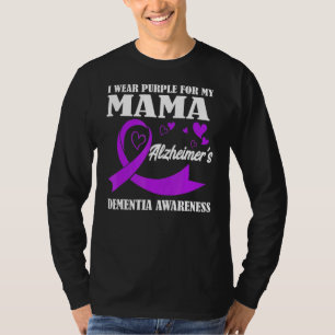 I Bära Lila för demenskrig mot min Alzheimers sjuk T Shirt