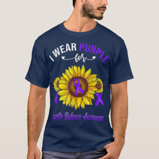 I Bära Lila for Domestic Violence Awareness Sunf T Shirt