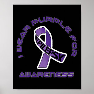 I Bära Lila for Epilepsy Awareness November Poster