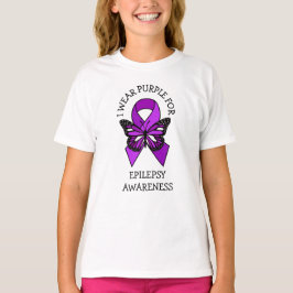 I Bära Lila for Epilepsy Awareness T Shirt