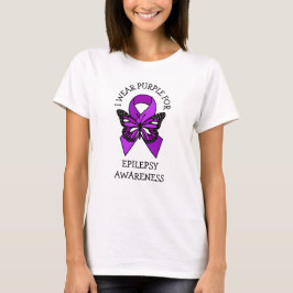 I Bära Lila for Epilepsy Awareness T Shirt