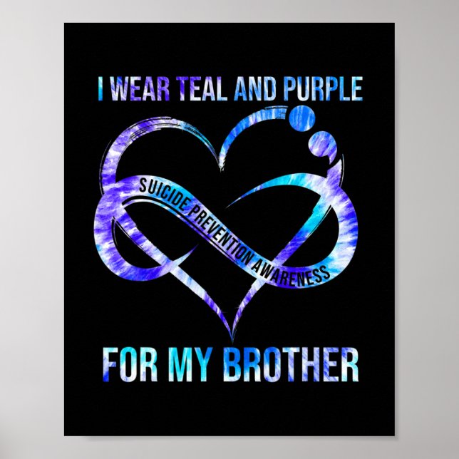 I Bära Lila för förebyggande av brodersjälvmord Poster (Framsidan)