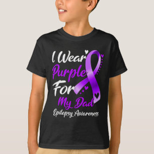 I Bära Lila för informationsgåvor om epilepsi i Pa T Shirt