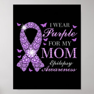 I Bära Lila för Lila av ökad medvetenhet om epilep Poster