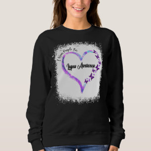 I Bära Lila for Lupus Awareness Butterfly Ribbon T Shirt