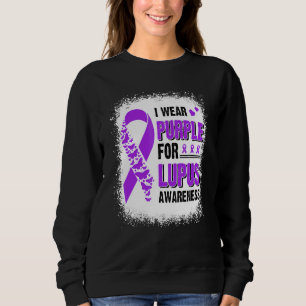 I Bära Lila for Lupus Awareness Butterfly Ribbon T Shirt