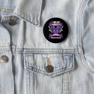 I bära Lila for Lupus Awareness Knapp