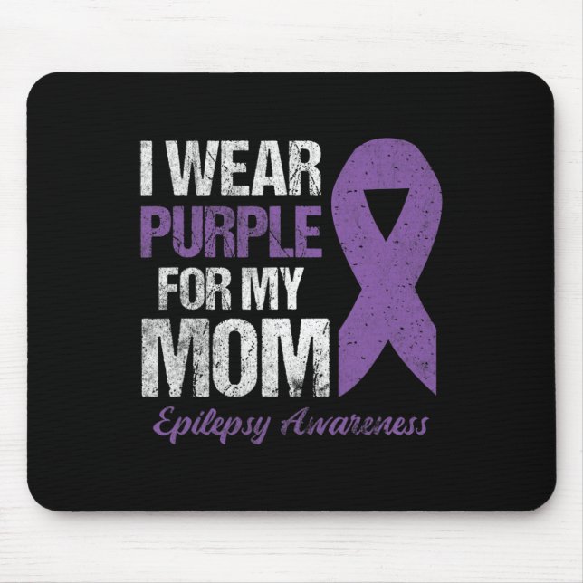 I Bära Lila for Mamma Epilepsy Awareness Musmatta (Framsidan)