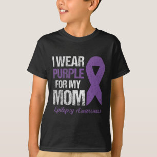 I Bära Lila for Mamma Epilepsy Awareness T Shirt