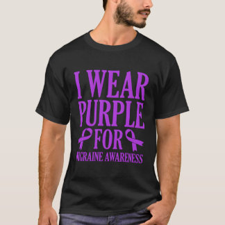 I Bära Lila för medvetenhet om migrän T Shirt