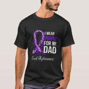 I Bära Lila för medvetenheten om Alzheimers sjukdo T Shirt
