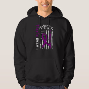 I Bära Lila för medvetenheten om epilepsi i Pappa Hoodie