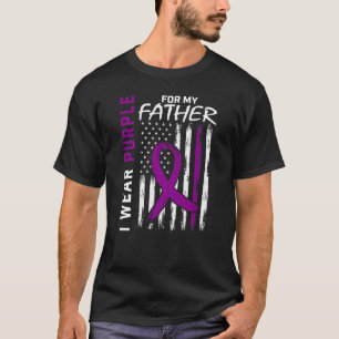 I Bära Lila för medvetenheten om epilepsi i Pappa T Shirt