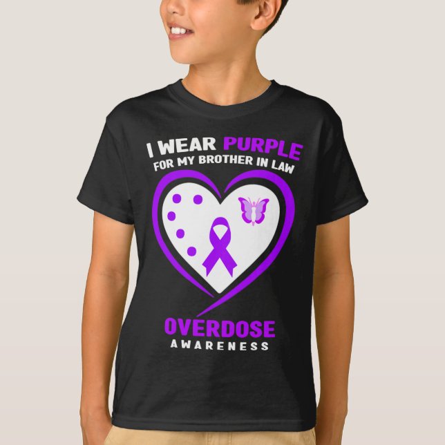 I Bära Lila för min bror i juridik, överdosering M T Shirt (Framsida)