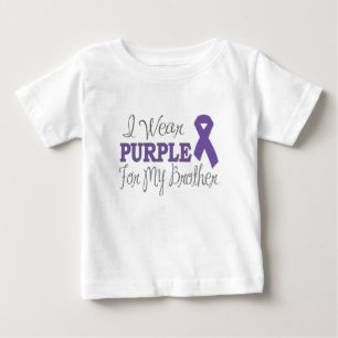 I Bära Lila för min bror (Lila Ribbon) Tee Shirt