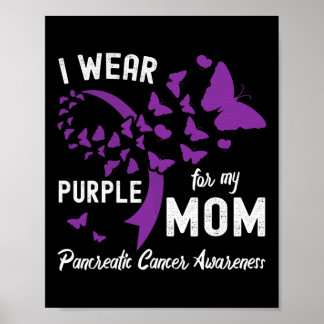 I bära Lila för min cancervårdande  i Mamma Poster