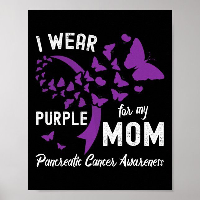 I bära Lila för min cancervårdande  i Mamma Poster (Framsidan)