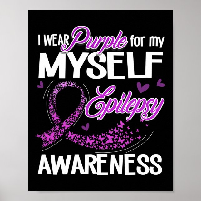 I Bära Lila för min egen medvetenhet om epilepsi Poster (Framsidan)