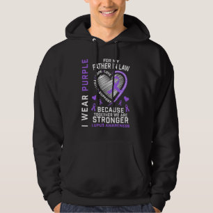 I Bära Lila för min Far i Lupus-medvetande Hoodie