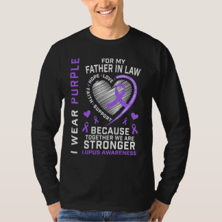 I Bära Lila för min Far i Lupus-medvetande T Shirt