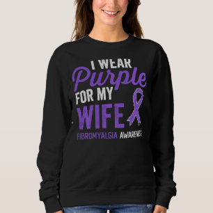 I Bära Lila för min fru Fibromyalgia Awareness Q T Shirt