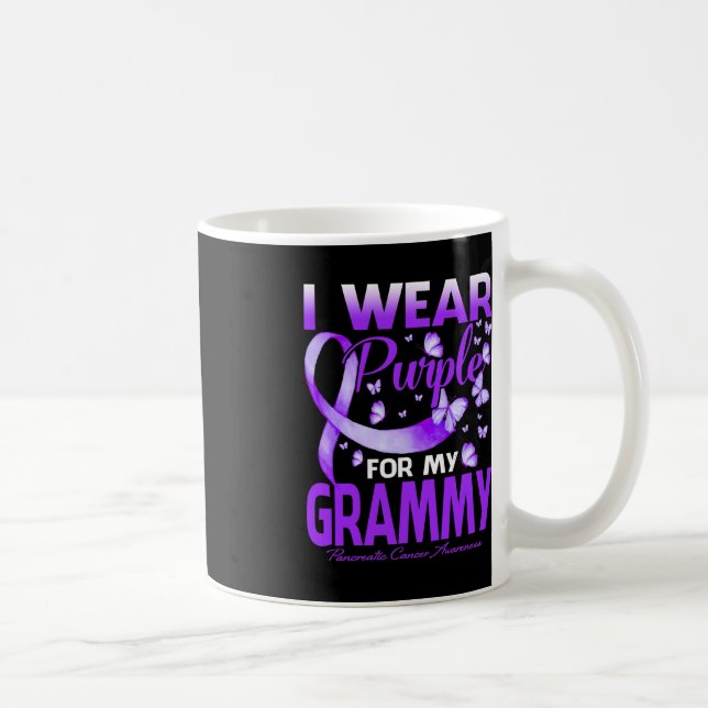 I Bära Lila för min magsäckscancer Kaffemugg (Höger)