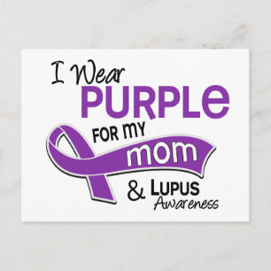I Bära Lila för min Mamma 42 Lupus Vykort