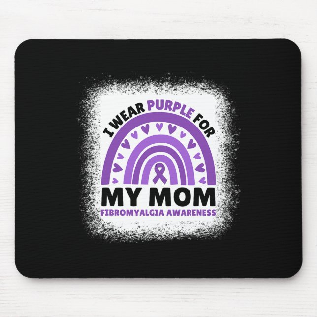 I Bära Lila för min Mamma Fibromyalgia Awareness R Musmatta (Framsidan)