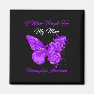 I Bära Lila för min Mamma Fibromyalgia Warrior Magnet