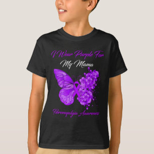 I Bära Lila för min Mamma Fibromyalgia Warrior T Shirt