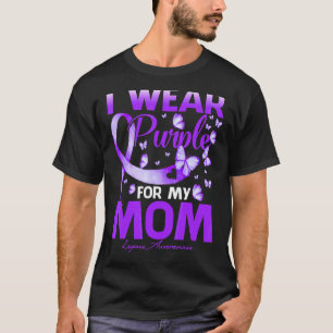 I Bära Lila för min Mamma Lupus Awareness Butterfl T Shirt