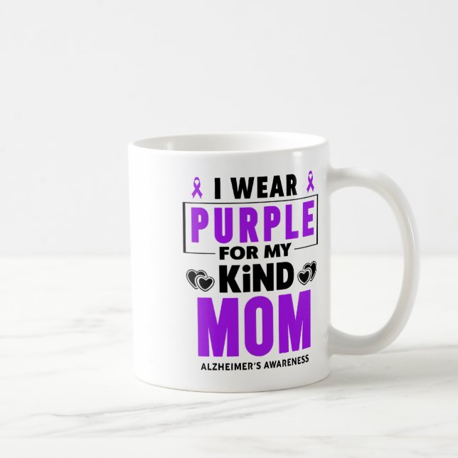 I Bära Lila för min Mamma-medvetenhet om heimerhei Kaffemugg (Höger)