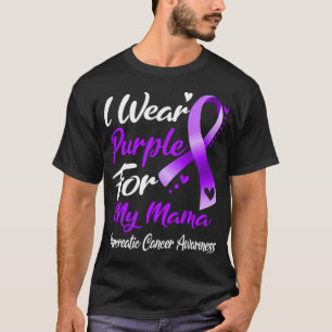 I Bära Lila för min Mamma Pankreascancer Awaren T Shirt