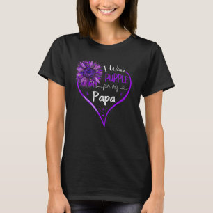 I Bära Lila för min medvetenhet om epilepsi i Papp T Shirt