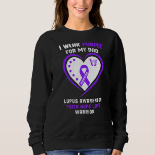 I Bära Lila för min medvetenhet om Pappa Lupus T Shirt